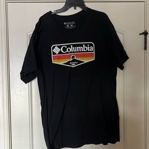Men’s Columbia Black Decal Cotton T Shirt